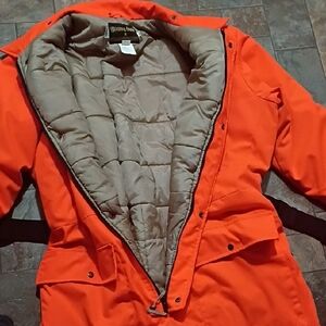 🦌Men's Blaze Orange Insulted Hunting Coveralls With 2 Way Zippers And Pockets